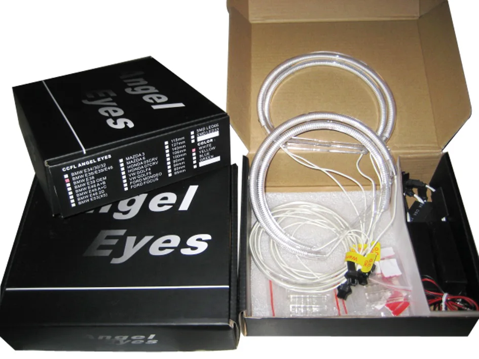 FSYLX E46 автомобильный светильник светодиодный головной CCFL ангельские глазки для BMW