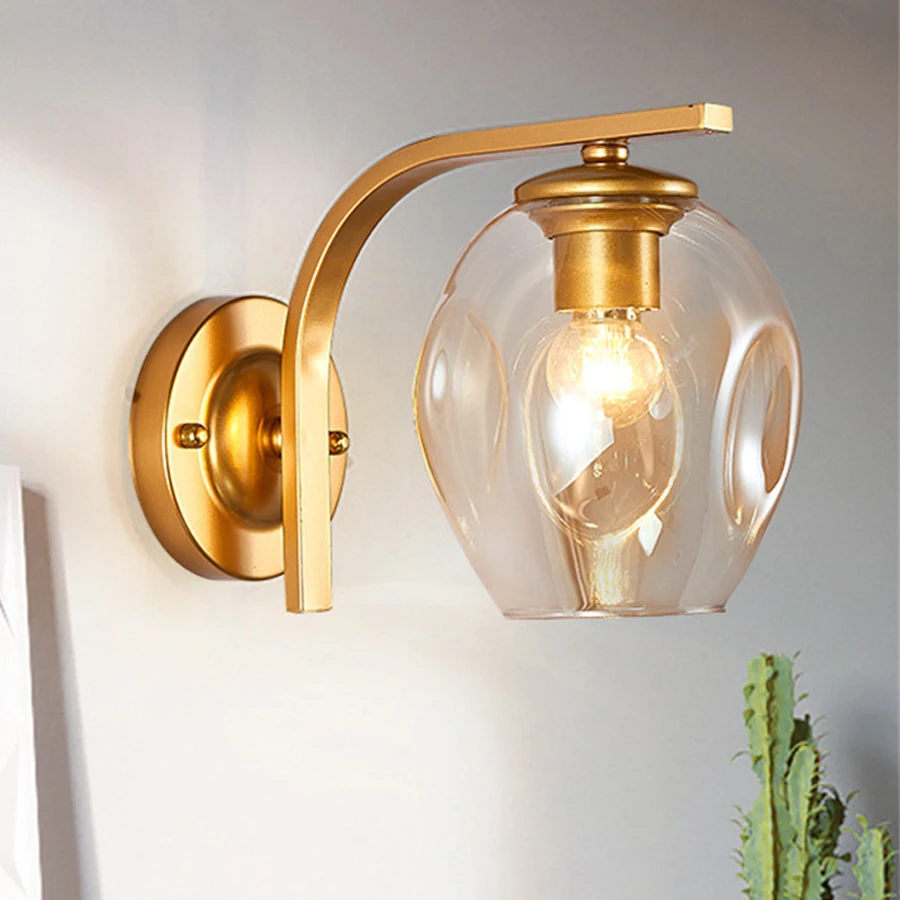 Скандинавский Золотой светодиодный настенный светильник Thrisdar индивидуальный