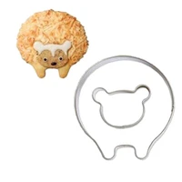 hedgehog cookie cutters stainless steel cute animal candy shape biscuit mold diy fondant pastry decorating animal baking tools