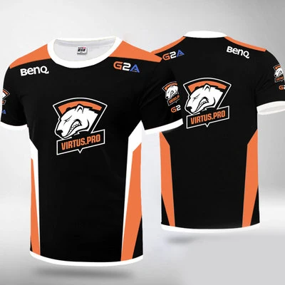 Высокое качество 1:1 Virtus. pro на заказ ID футболка VP футболка для фанатов для мужчин и женщин с круглым вырезом футболки с коротким рукавом Customsize футболка Homme - Цвет: 1