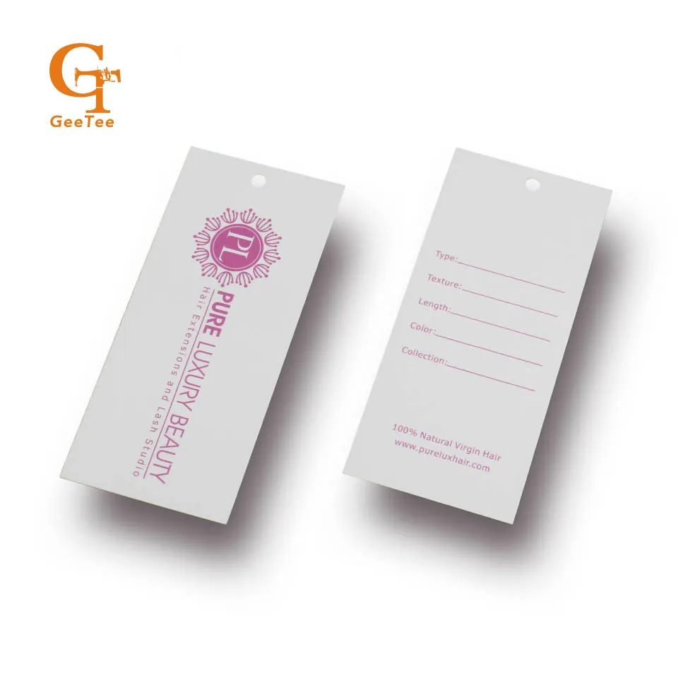 Пользовательский магазин одежды бренд печатающая бумажная подвесная бирка