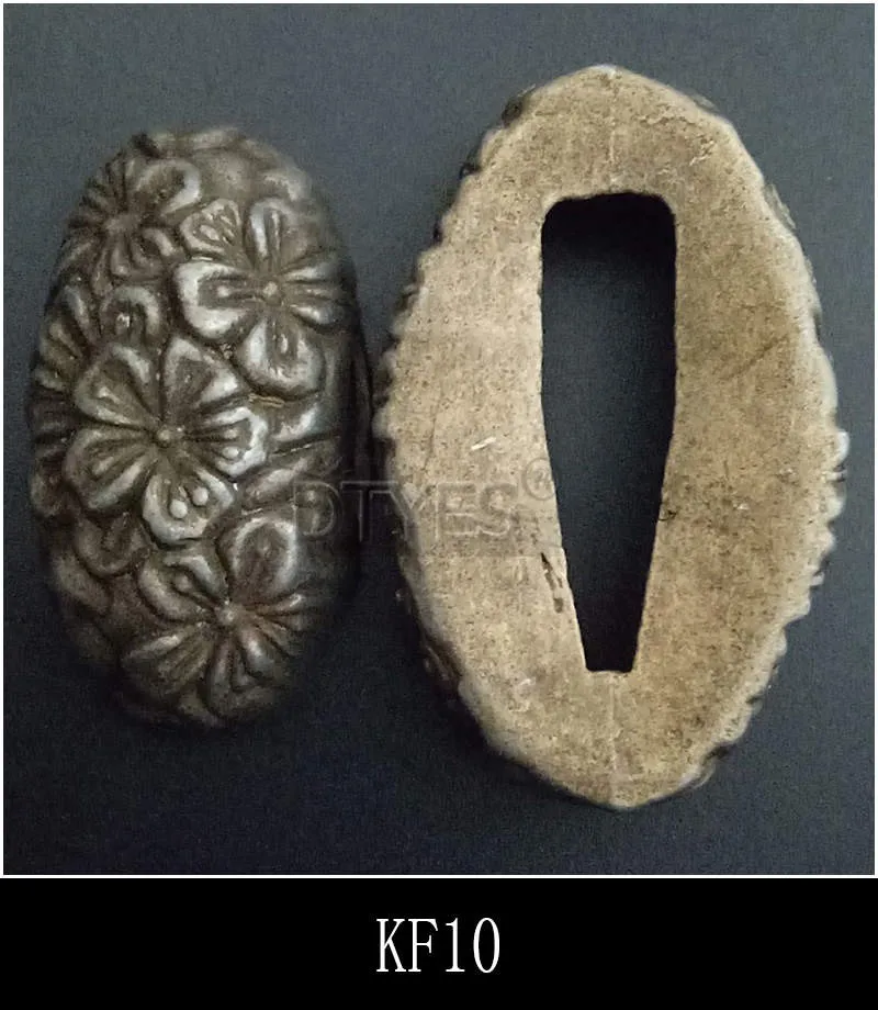 Пара сплава аксессуары для мечей нежные Fuchi& Kashira для японского самурая меч катана вакизаши Танто ручка KF01-KF20