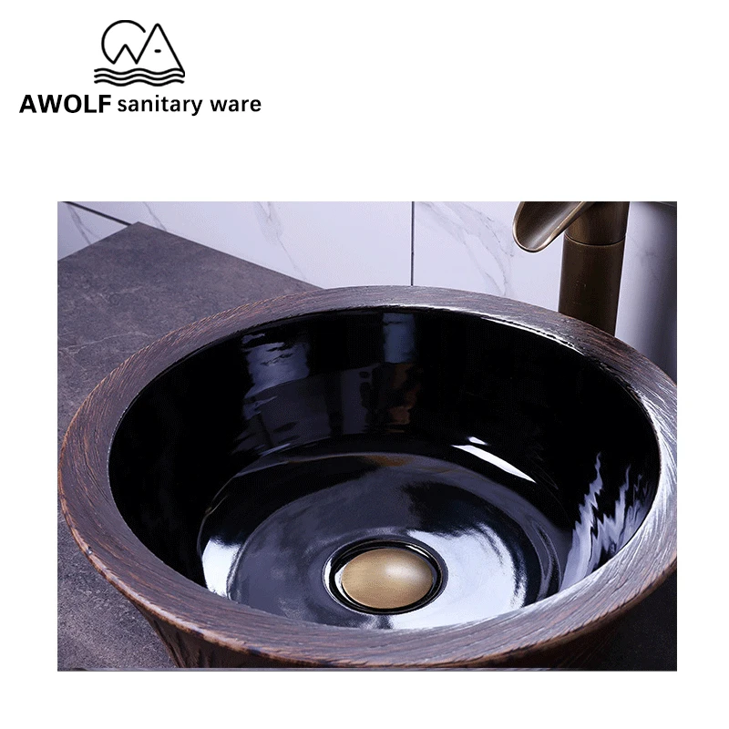 Художественные раковины для ванной комнаты 420*420*140 мм керамический сосуд