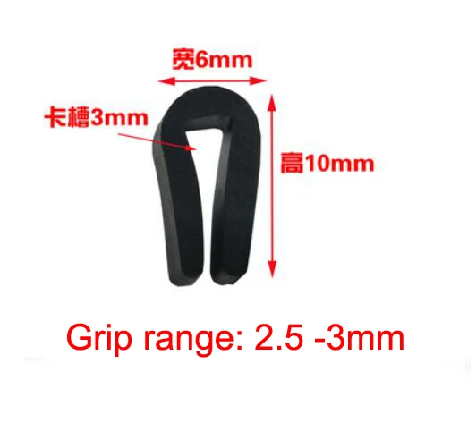 1 Meter U Shaped Rubber Sealing Strip Edge Trim Automobile Door Edge Guard For Glass Metal Wood Panel Board Sheet Cabinet - Цвет: 6x10mm
