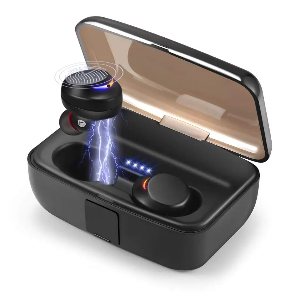 TWS True беспроводные Bluetooth наушники 5 0 дюйма гарнитура с микрофоном и 3000 мАч