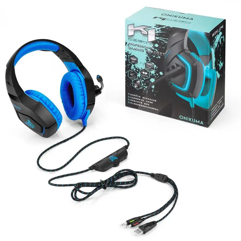 Новый проводной PC Gaming Headset для PS4 xbox один 3 5 мм стерео USB светодиодный наушники