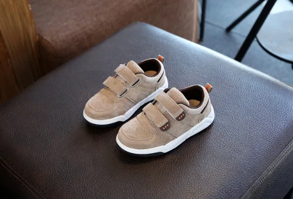 

spring NEW Fashion boys genuine leather Korean version of the British style kids suede shoes Super soft and comfortable J60