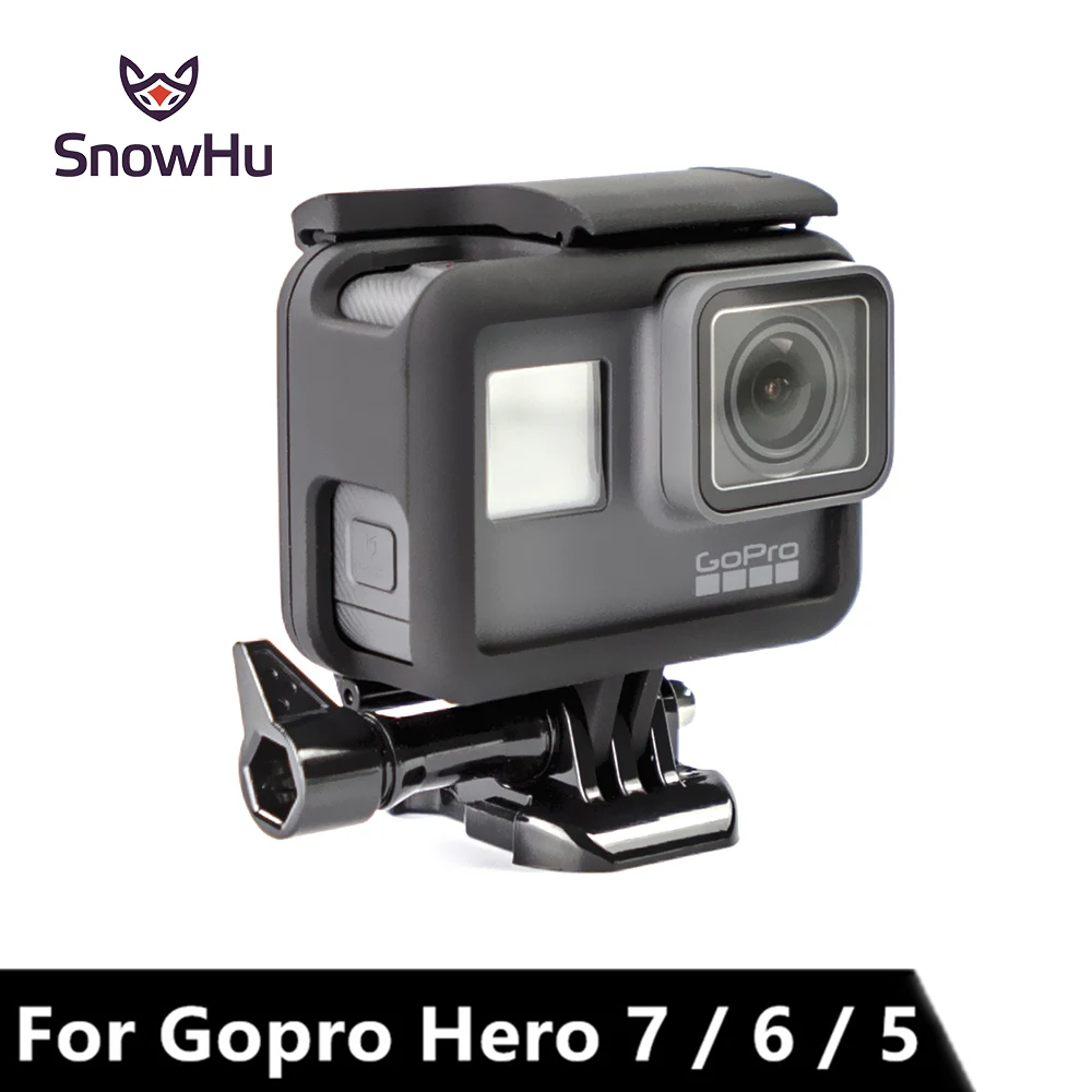 

SnowHu for GoPro Hero 7 6 5 Frame Mount Protective Border frame Case for Black Camera Go Pro Hero 7 6 5 Accessories LD03