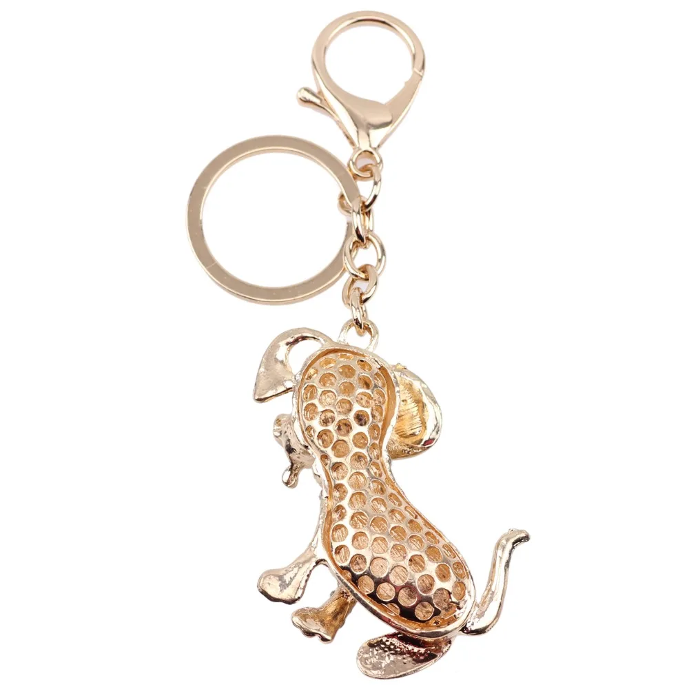 WEVENI Animal Jewelry Alloy Rhinestone Spotty Dog Dalmatian Key Chain Keyring Gift For Women Girl Female Pendant Hot Car | Украшения и