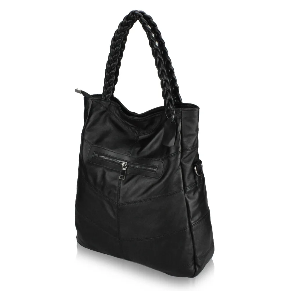 Модная женская сумка из натуральной кожи Лоскутная через плечо овчины