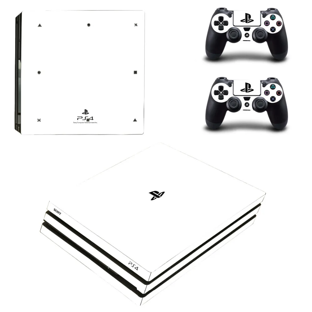 Стикеры для консоли PlayStation 4 и 2 контроллеров PS4 Pro однотонные виниловые наклейки