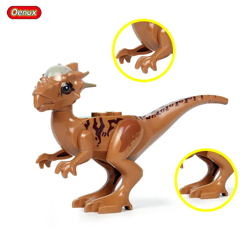 Новинка Oenux 8 шт. строительный блок динозавра Юрского периода Stygimoloch Indoraptor carnotaureus T