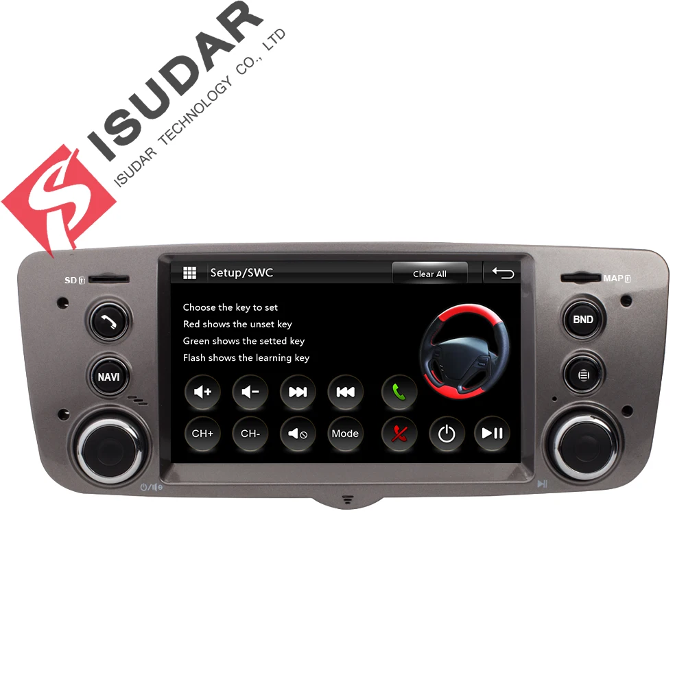 Isudar автомобильный мультимедийный плеер gps для Fiat/Palio Canbus Радио BT 1080 P DVR шин