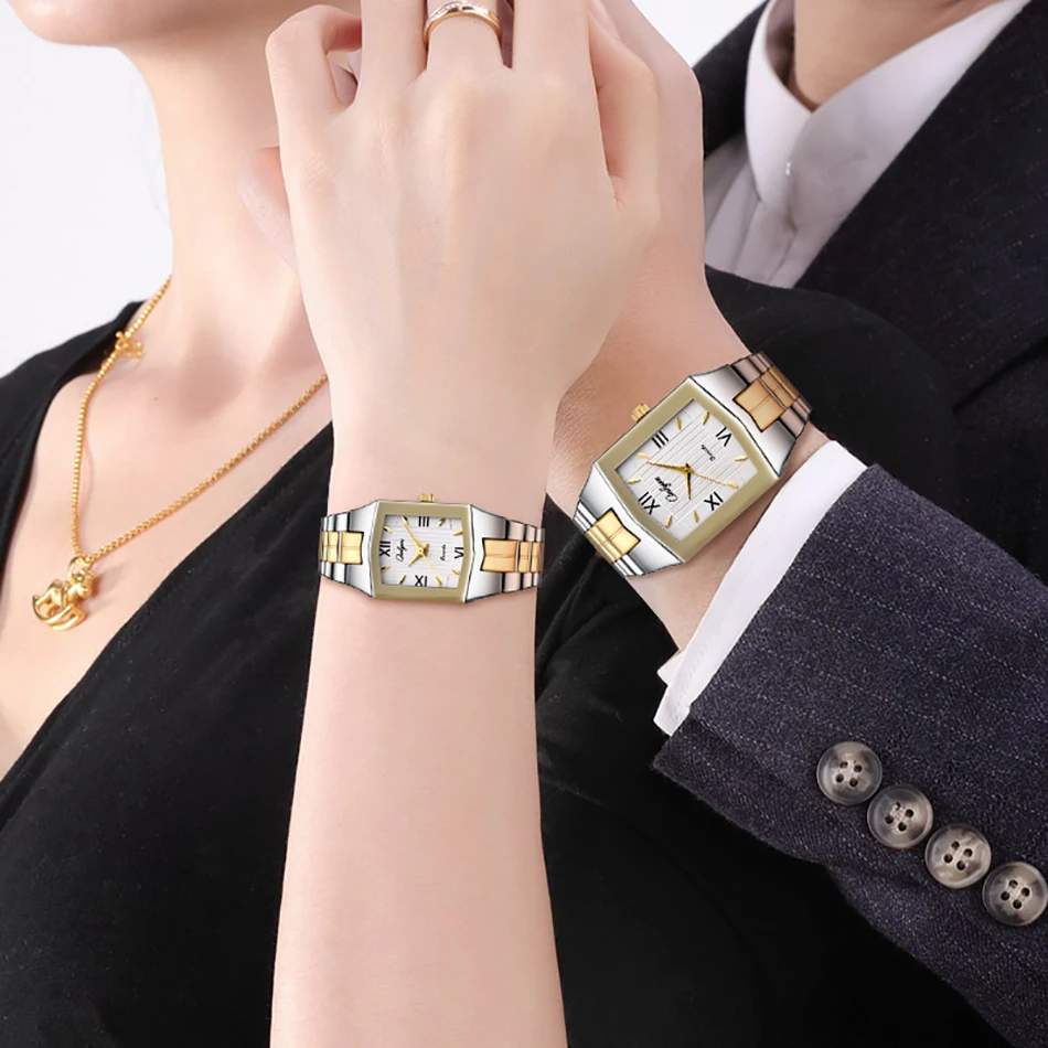 Onlyou Lover Часы Для мужчин Топ Бизнес часовой бренд женщин мода квадратный кварцевые