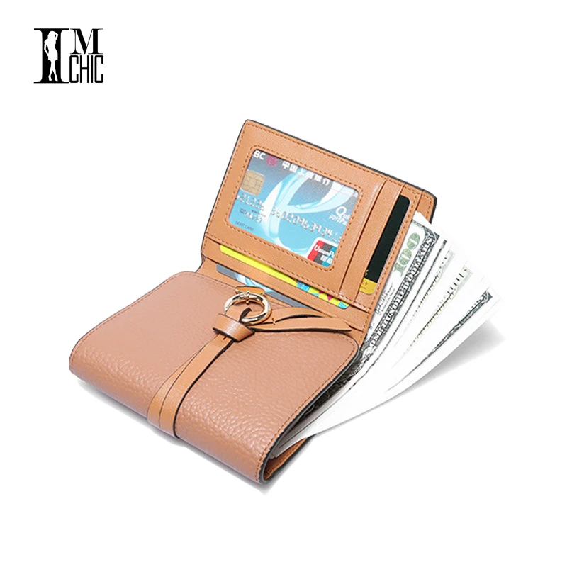 Уникальный Пояса из натуральной кожи кулон Trifold Для женщин Женские Кошельки