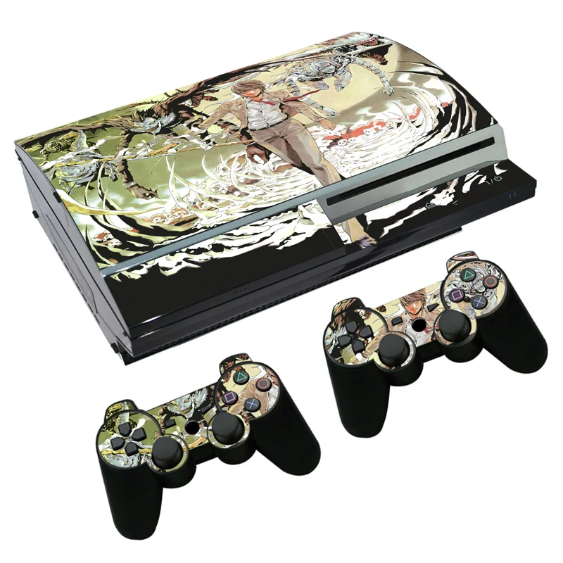 Наклейка на консоль и контроллеры PS3 Fat PlayStation 3 виниловая пленка аниме Death