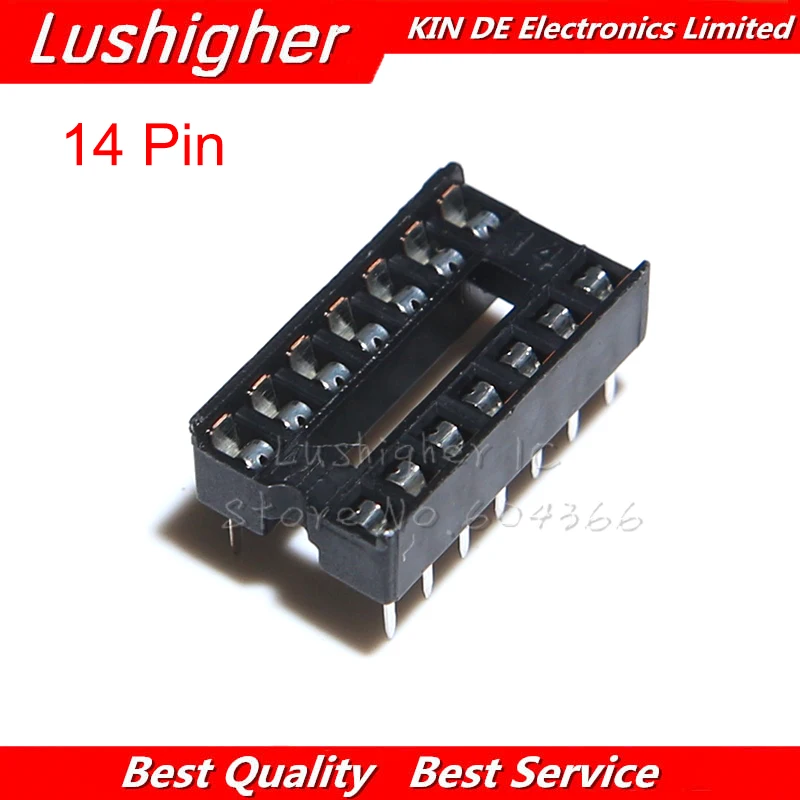 10 шт. IC розетки на возраст 6, 8, 14, 16, 18, 20, 24, 28 40 Pin DIP6 DIP8 DIP14 DIP16 DIP18 DIP20 DIP28 DIP40 контактный разъем гнездо DIP