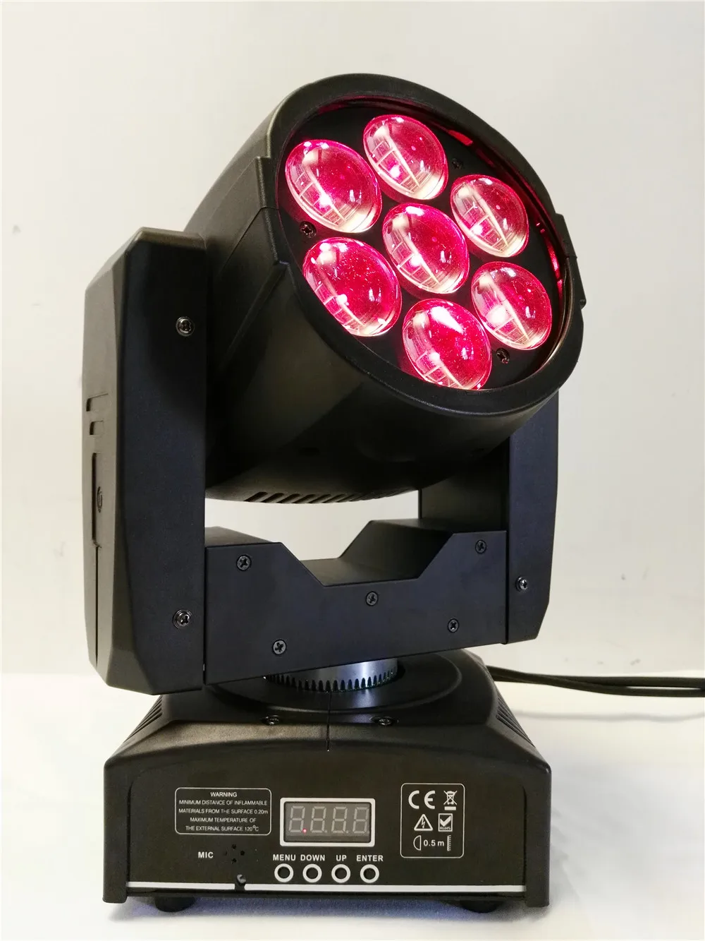 6 шт. Zoom LED 7x12 Вт RGBW 4 в 1 Moving Head Light DMX512 настенная шайба/Zoom профессиональный
