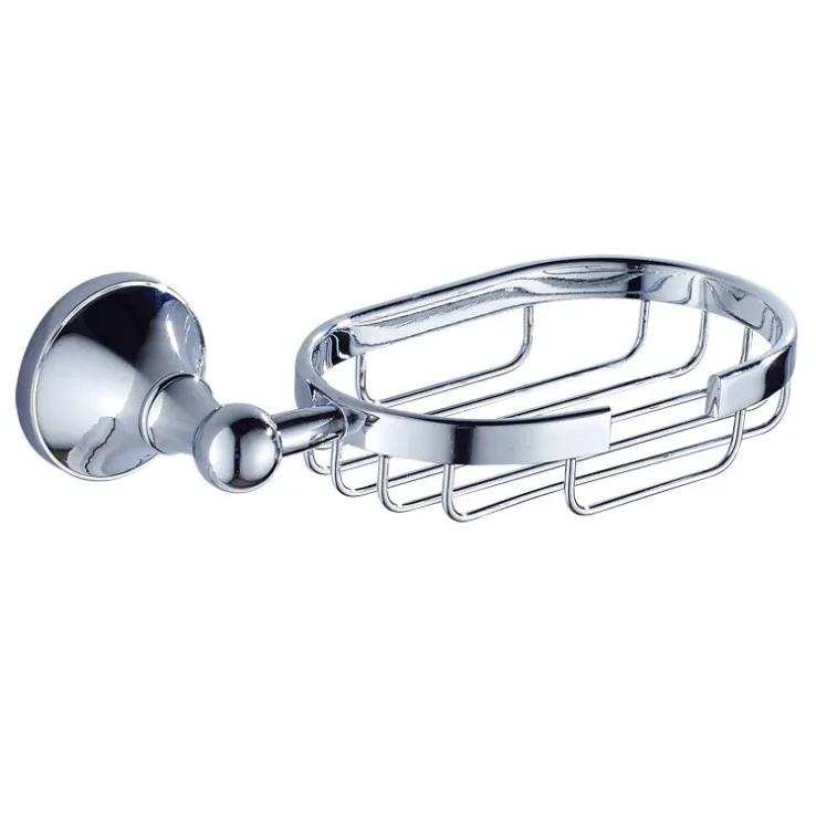 

Латунный хромированный настенный держатель для мыла, держатель для мыла, прочная корзина для мыла, аксессуары для ванной комнаты