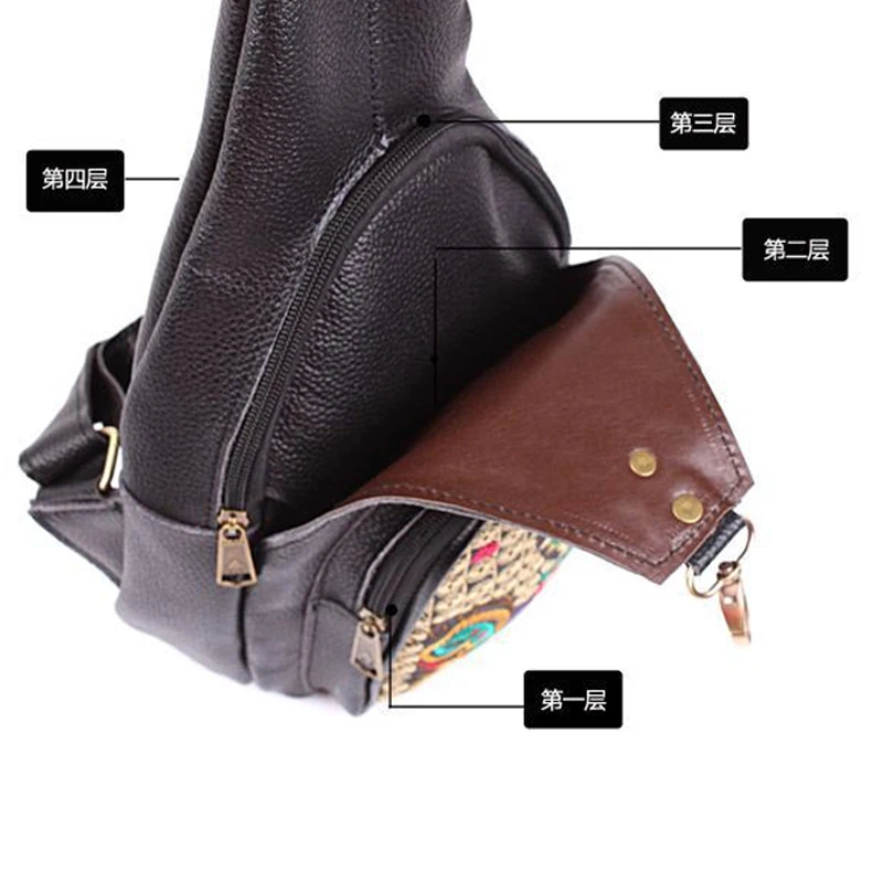 Женские сумки мессенджеры винтажная сумка из натуральной кожи Юньнань