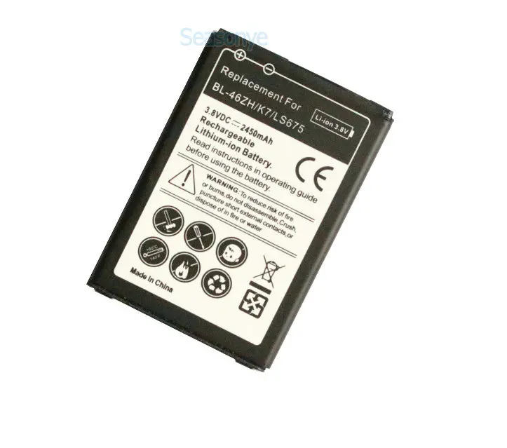 Seasonye 2450mAh BL 46ZH / BL46ZH Замена литий ионной батареи для LG K7 LS675 TRIBUTE 5 MS330 X210 + код