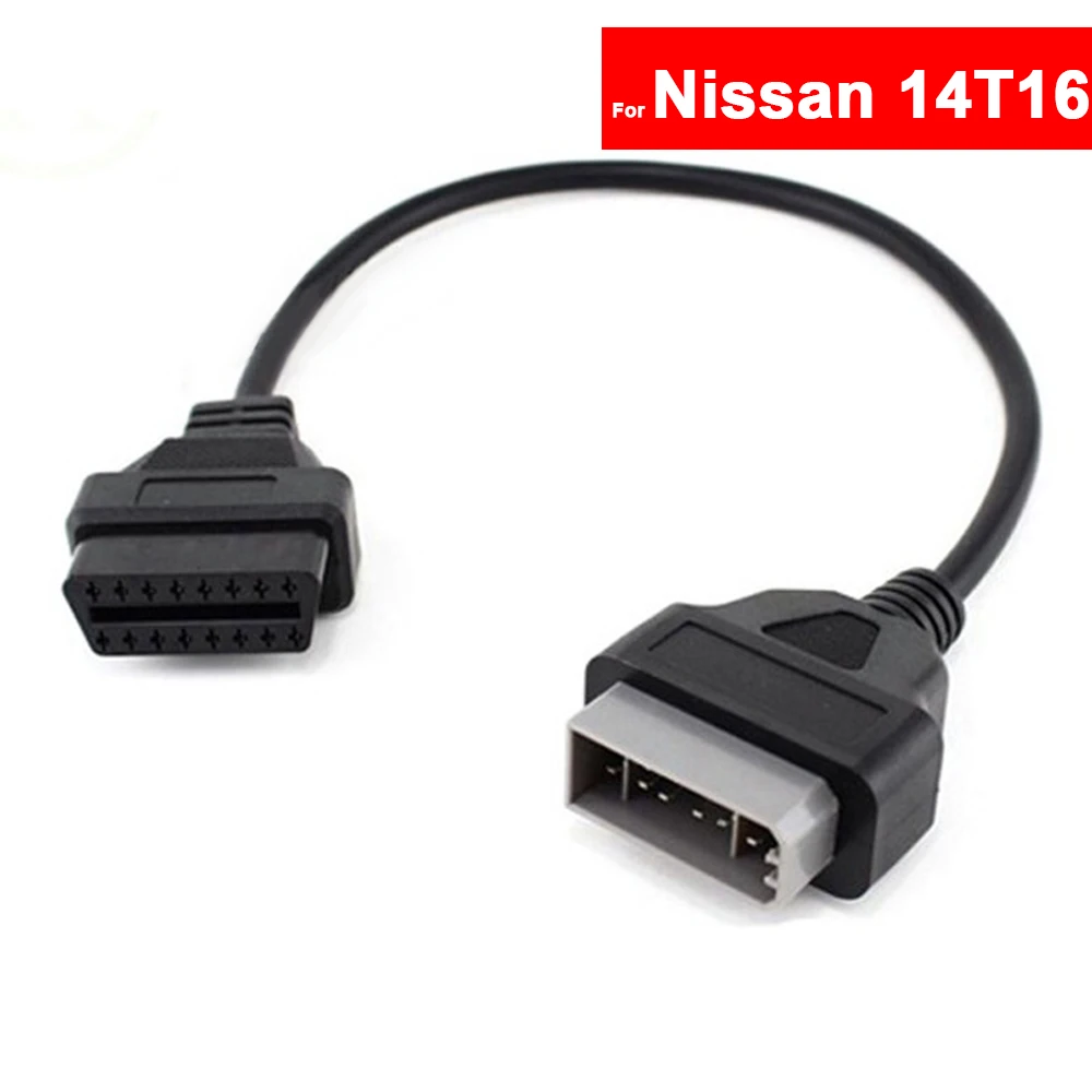 Диагностический кабель OBD для Nissan 14 16 контактов Соединительный адаптер OBD1 OBD2