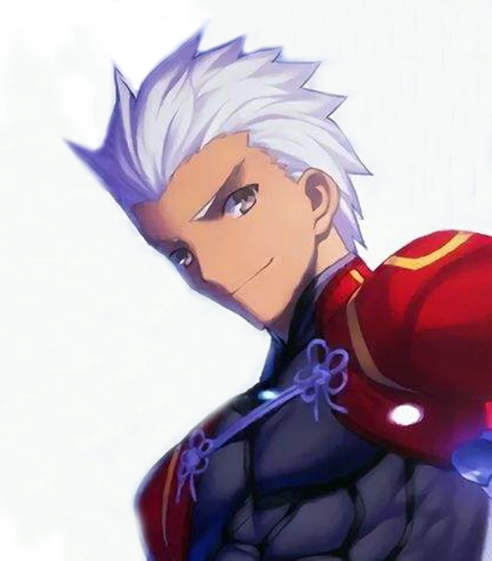 Shumeier Fate Stay Night Go Extra Archer Emiya короткий серебристо белый синтетический парик для