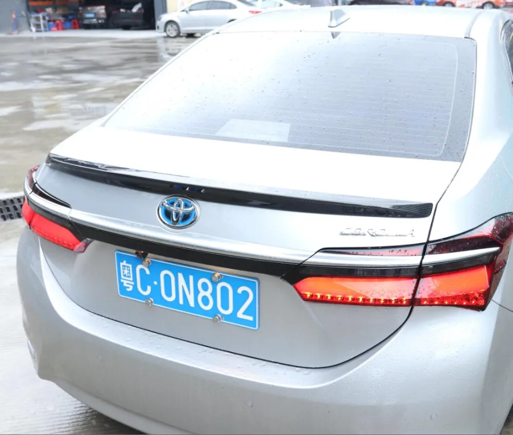 JINGHANG карбоновое волокно заднего крыла багажника выступ Спойлеры для 13 18 Toyota Corolla