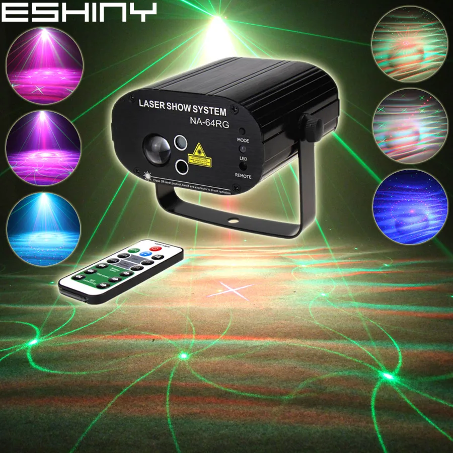 ESHINY R & G лазер 16 шаблонов RGB светодиодный Аврора вода галактика небо эффект DJ