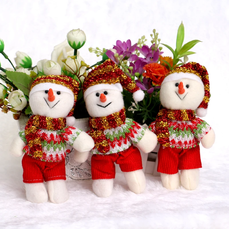 Предновогодние снег людей медведь мини-opp Мягкие плюшевые Игрушки 20 шт./лот