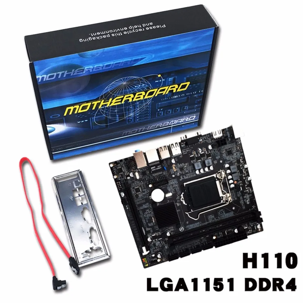 H110 Настольный ПК плата Материнская LGA1151 Поддержка 16 Графика карты обновления USB3.0