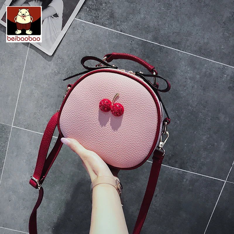 Beibaobao модные сумки через плечо из искусственной кожи женские круглые мини-сумки