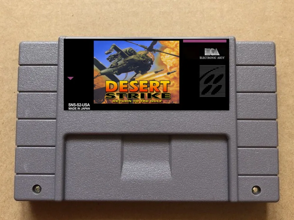 Desert Strike USA-NTSC версия 16 бит 46 контактов видеоигр! | Электроника