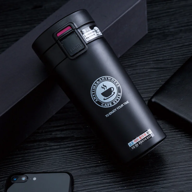 Кофейная кружка термос из нержавеющей стали премиум класса для путешествий