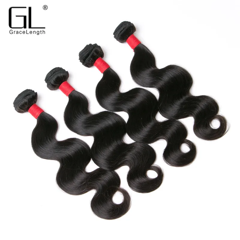 Cheap Peruvian Virgin Hair Body Wave 4 PCS 7A Unprocessed Bundles Human Extensions 8&quot-28&quot |