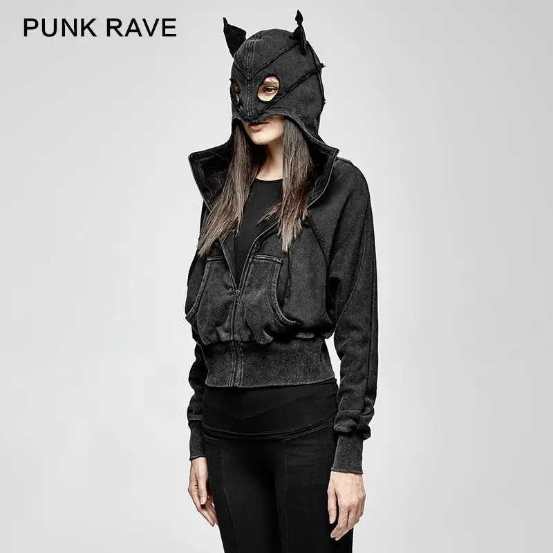 Панк рейв сексуальный новый модный рок готический Повседневный Женский Темный