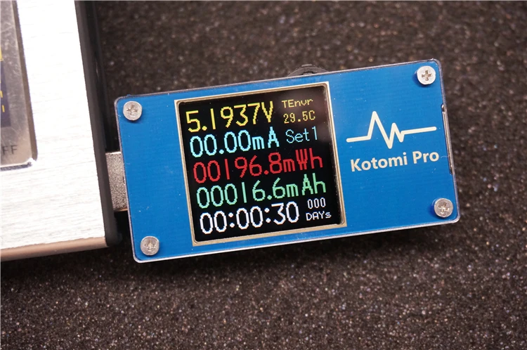 Высокоточный USB-вольтметр Kotomi + Pro с цветным экраном кулометр тестер