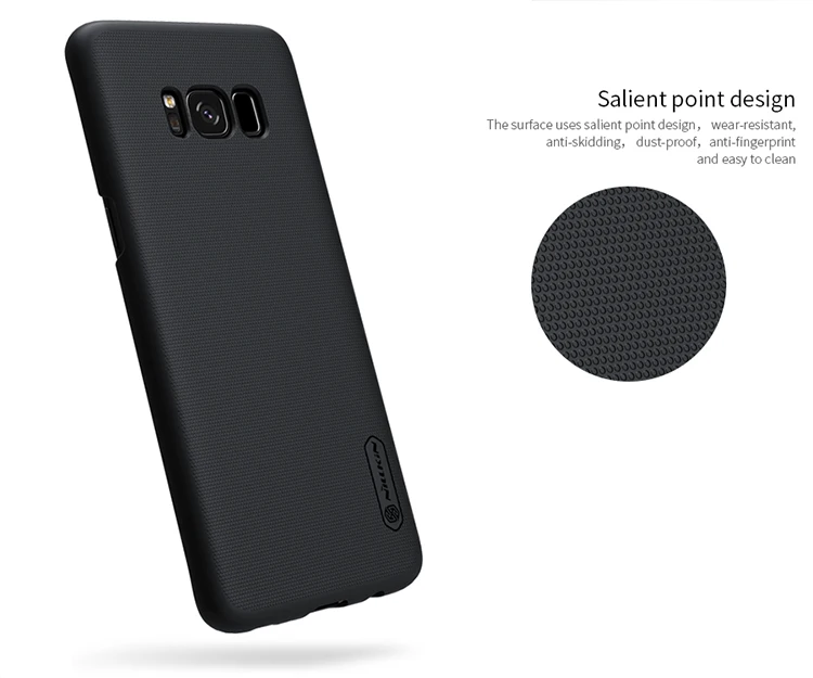 Матовый чехол Nillkin для Samsung Galaxy S8 жесткий чехол-накладка из поликарбоната Plus