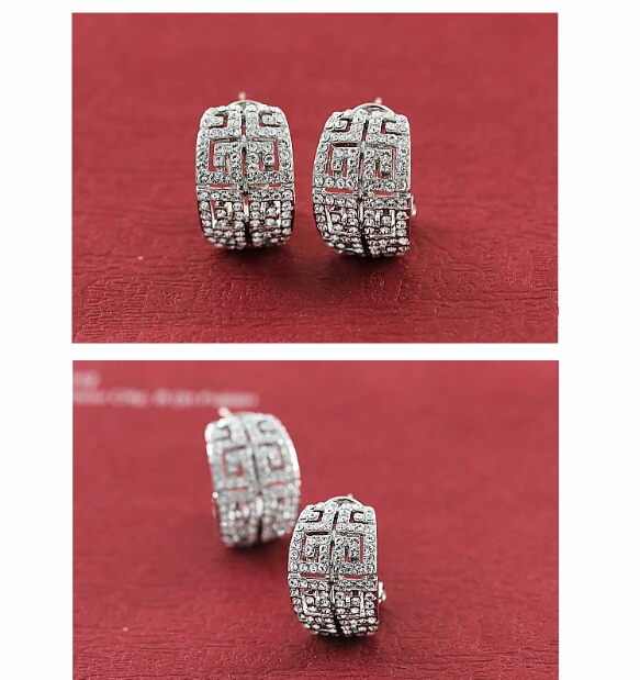 Роскошные Ювелирные наборы с австрийскими кристаллами квадратные ювелирные