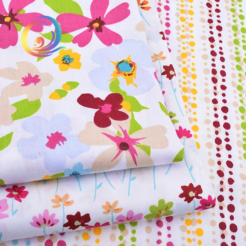 Саржевая хлопчатобумажная ткань с принтом для сделай сам квилтинга шитья/ткань