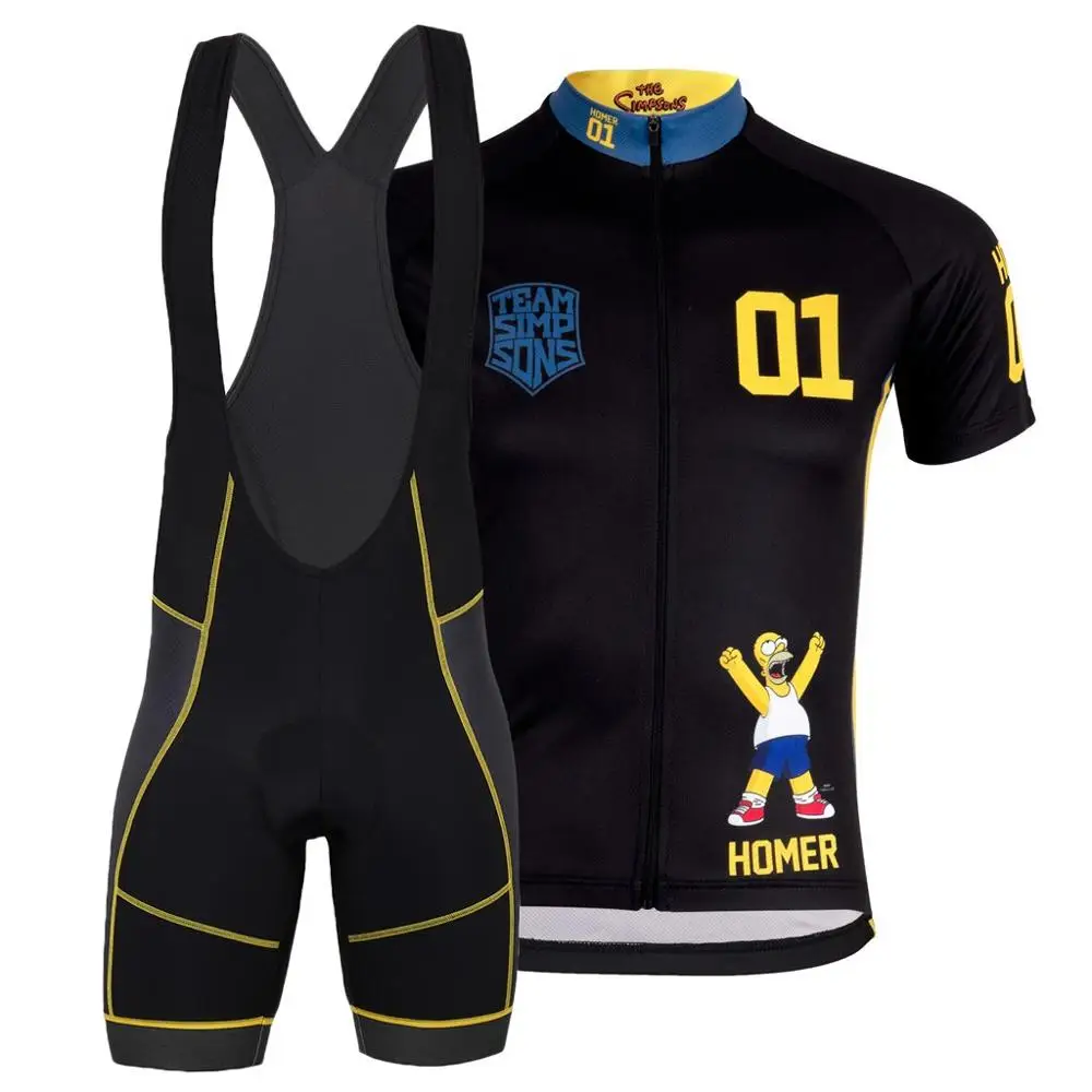 Xvertex Cycling jersey 2019 Team Simpson cycling clothing homer Ropa ciclismo New style short sleeve Jersey riding sports wear | Спорт и
