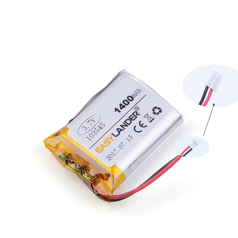 103545 1400mAh 3 7 v батарея для приборной камеры транспортного средства путешествия