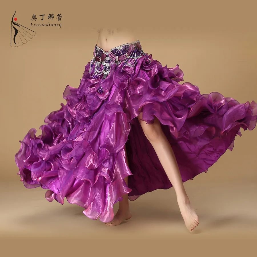 Women Belly Dancing Clothing Maxi Skirts Professional 5 Colors Oriental Dance Long Skirt | Тематическая одежда и униформа