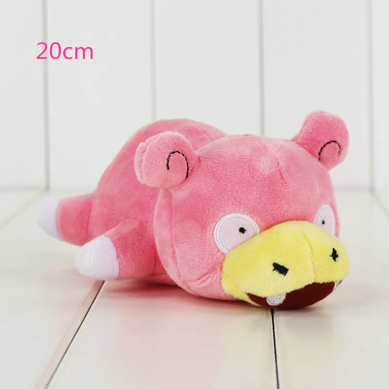 Slowpoke 10-20 см eevee Meowth плюшевые Мультяшные куклы, игрушки, черепаха, торшик, Groudon Bulbasaur Chikorita Cyndaquil Snorlax Charmander - Цвет: Slowpoke