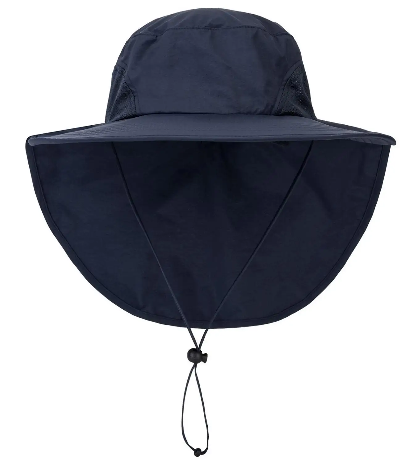 Navy Blue Соединительная Мужская и женская уличная Рыбацкая шляпа с большими полями с шейным покрытием UPF 50+ сетчатые шляпы с солнцезащитным козырьком для женщин - Цвет: Navy Blue