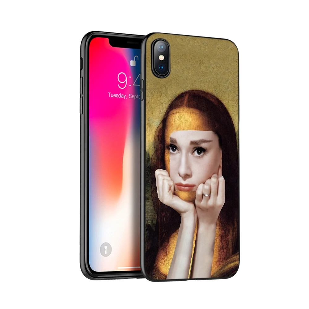 Черный чехол из ТПУ для iphone 5 5s SE 2020 6 6s 7 8 plus x 10 силиконовый XR XS 11 pro MAX с рисунком