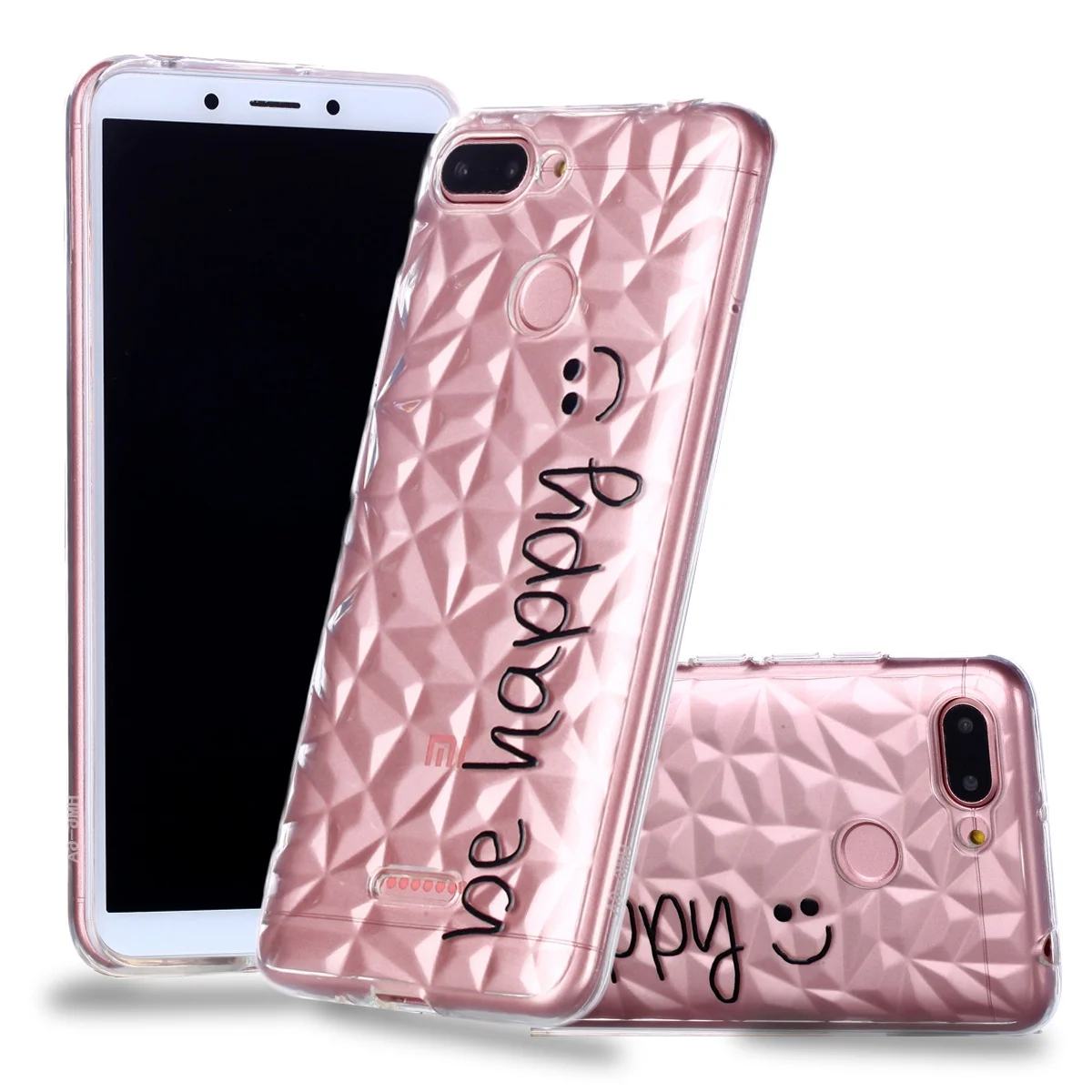 ТПУ силиконовый чехол с алмазным узором для Xiaomi Mi Redmi 6 мягкий цветной цветочный
