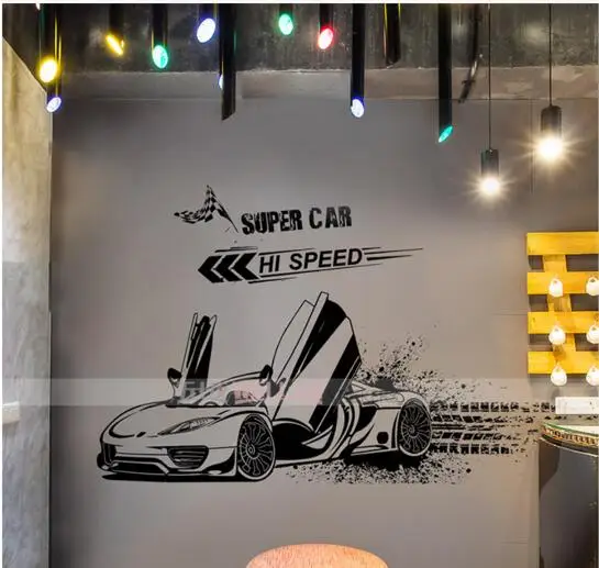 Для творческих личностей спорт автомобильный стикер Гостиная студия диван