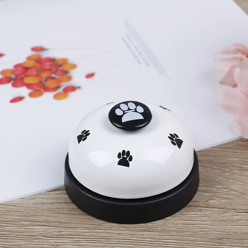 

1pcs Fashion Durable Cute Pet Training Bell Dog Toys Pet Supplies Puppy Pet Call Dog Paw Print Ringer