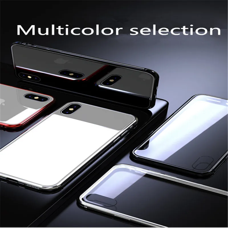 360 Degree Full Cover Magnetic Bumper Case For iPhone 11 Pro X XS Max XR Slim Transparent Glass iphone 6 6s 7 8 Plus |